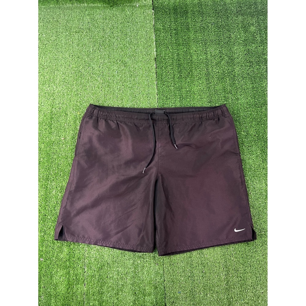 Nike Mens XL Athletic Shorts Black Drawstring Swoosh Logo Running